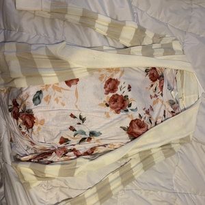Medium floral tank and cardigan